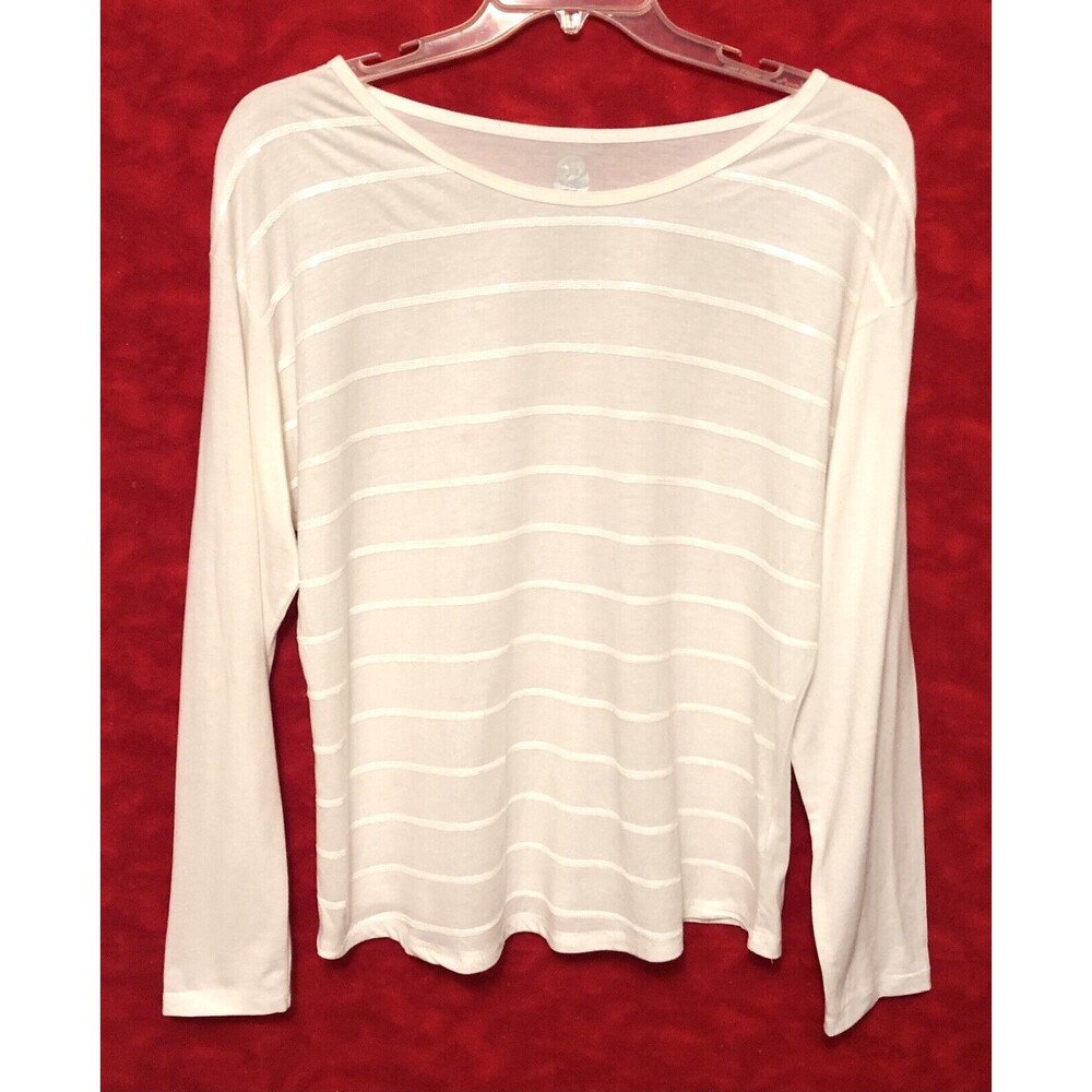 GVS Long Sleeved Sequence Shirt White Large Women's Ladies